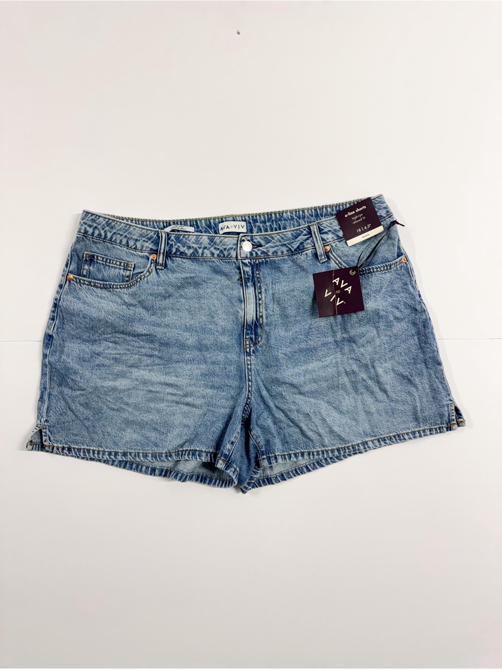 Ava & Viv Classic Light Blue Denim Shorts